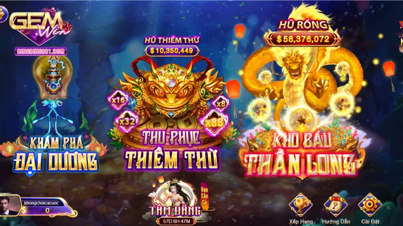 Cách chơi và quy định khi tham gia bắn cá đổi tiền vàng Gemwin